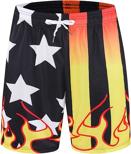 Miniatura 3 de Paquete de 23 pantalones cortos deportivos para hombre, pantalones cortos de baloncesto con bolsillos