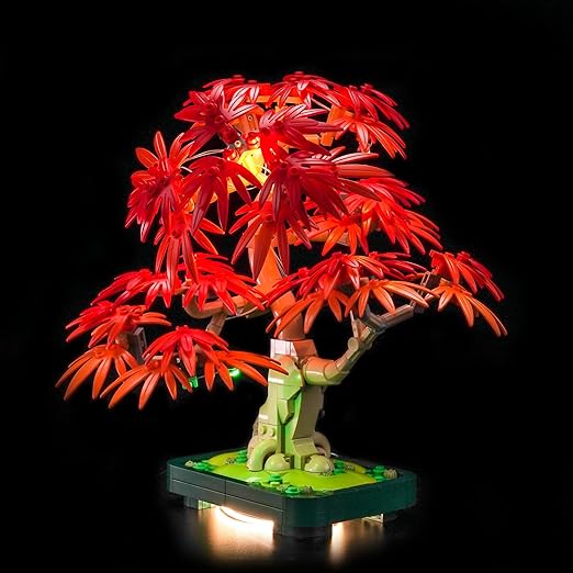 Light kit Compatible with Lego 10348 Japanese Red Maple Bonsai Tree - No Model Only Lights, LED Lighting Accessories Compatible with Lego Red Maple Bonsai (Standard Version)