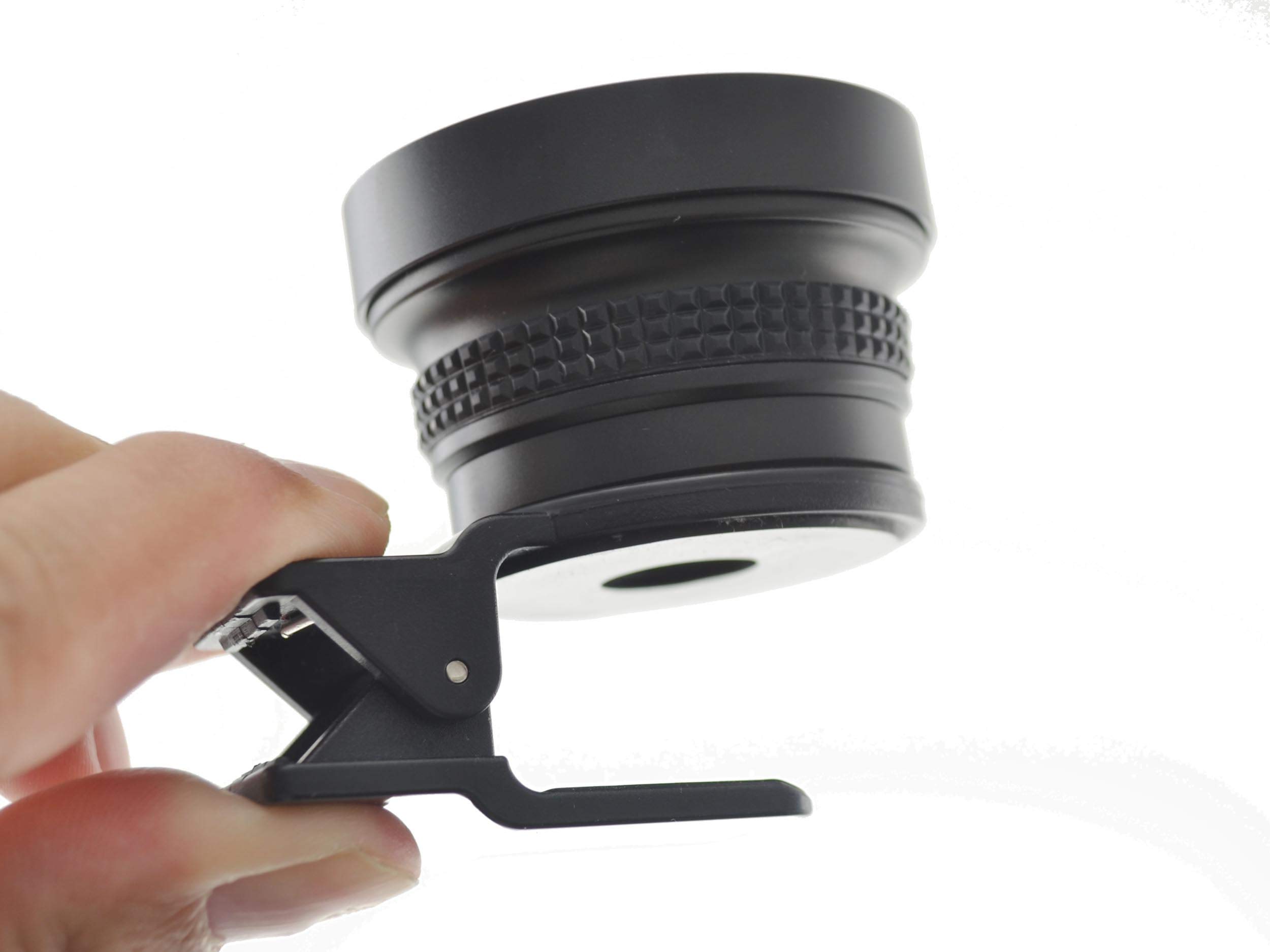 SYSTEM-S Occhi di Pesce e Macro 37 mm Lente con Clip per Smartphone