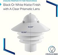 Vista 4 de KastLite Lámpara náutica para exteriores para pasarela – Linterna costera no metálica resistente al óxido e impermeable – Se adapta a postes de 3