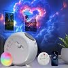 Galaxy Projector, 17 Colour Space Projector Light, Aurora Night Light with 15 White Noises, Bluetooth Speaker & Remote Control, Space Light for Bedroom Decor & Sleep Aid