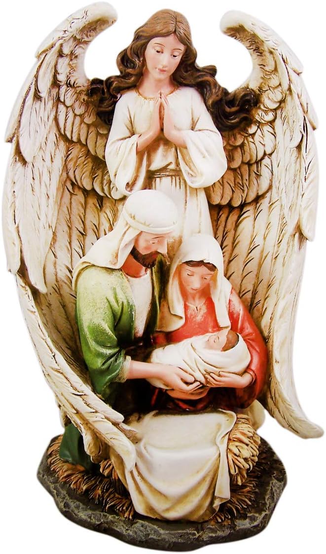 (Guardian Angel Holy Family) - CB Gift Guardian Angel Holy Family Figurine, 25cm