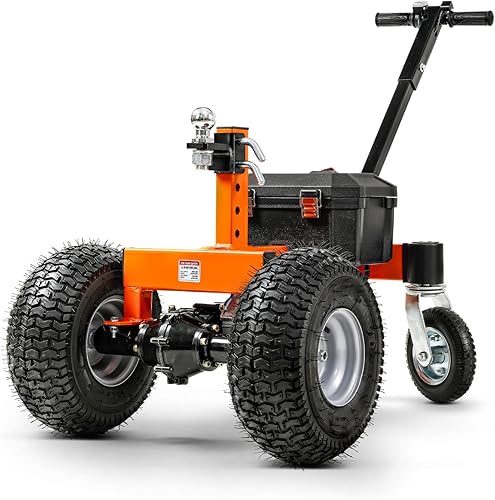 SuperHandy Carretilla eléctrica para remolque de 3600 libras peso máximo del remolque 600 libras peso máximo de lengua CC 24 V 800 W 7 Ah con