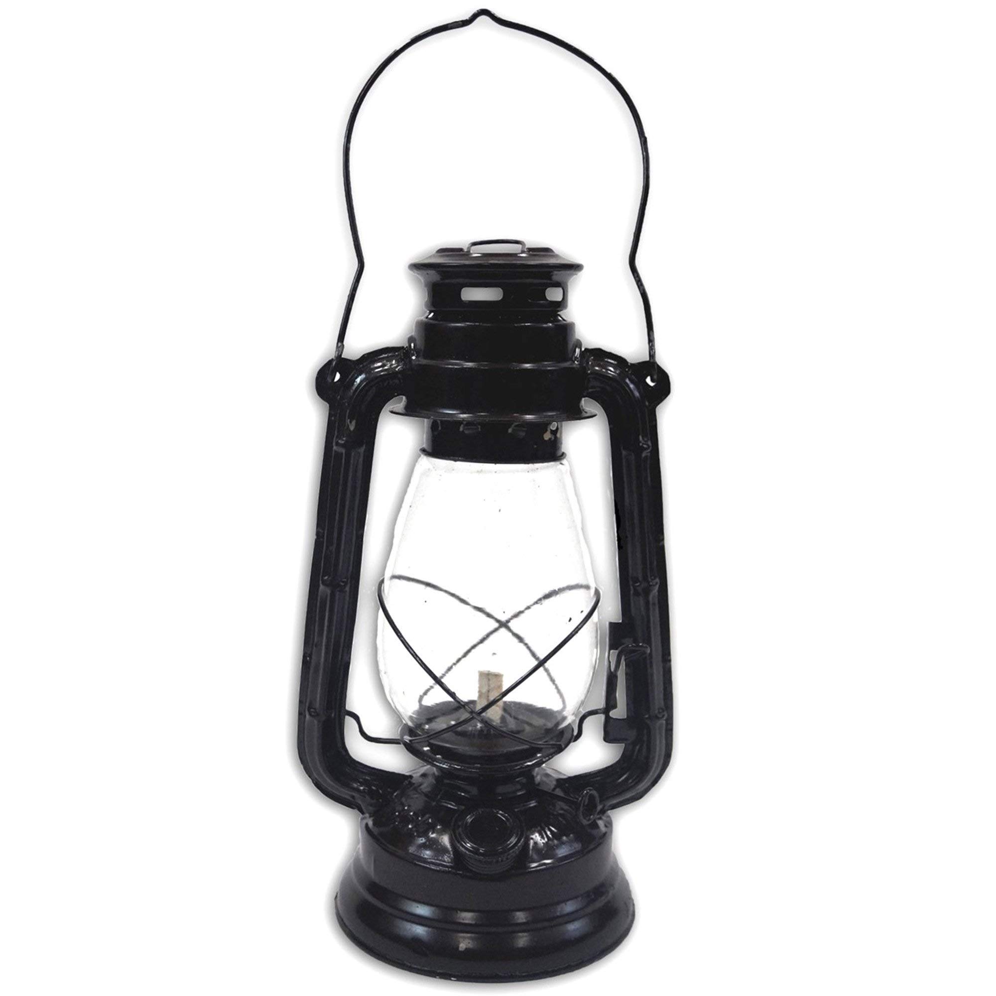 IOTC Decorative Hurricane Lantern, Large, Dark Brown