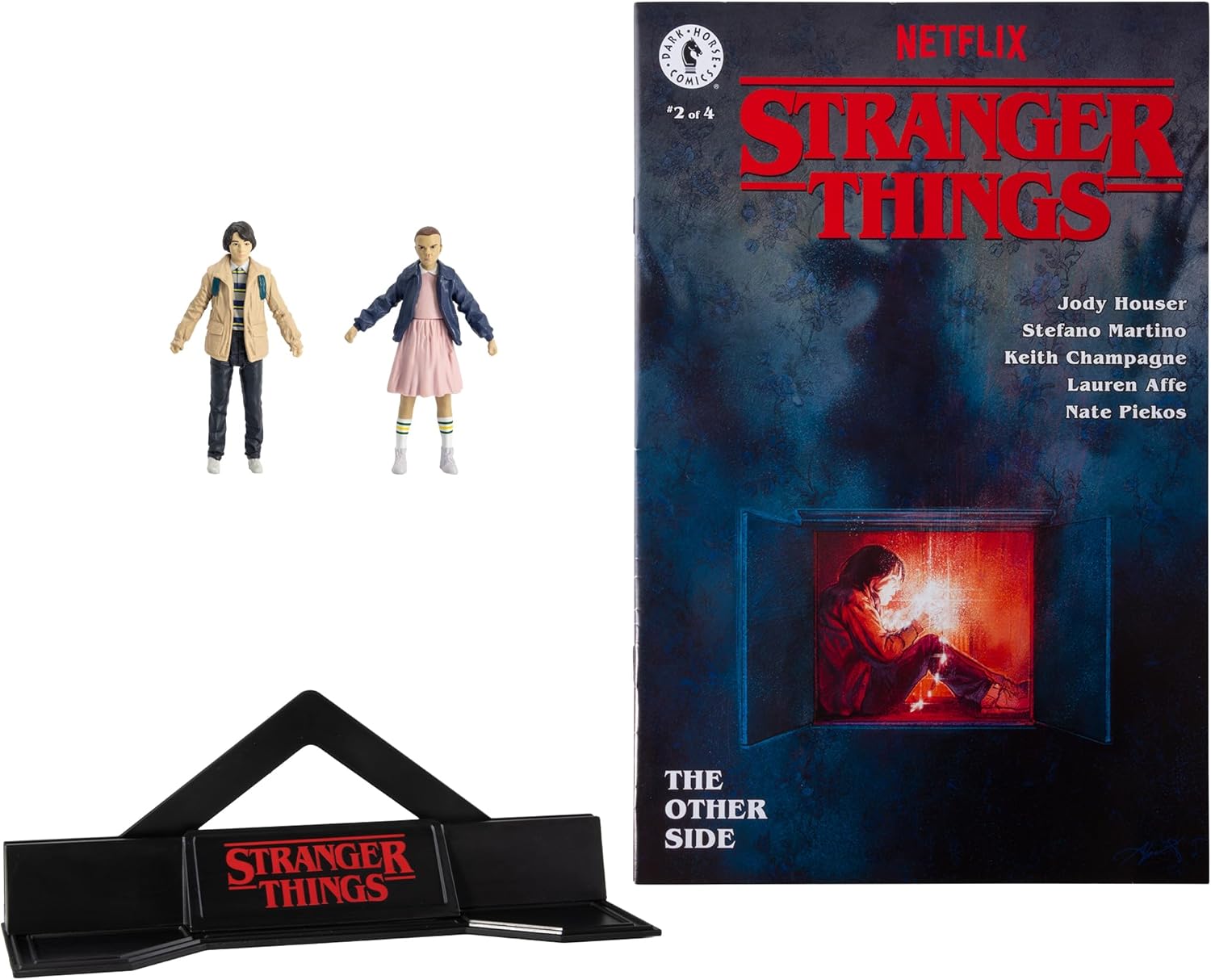 McFarlane Toys - Stranger Things Page Punchers 2pk Eleven and Mike Wheeler 3in Action Figures with Comic