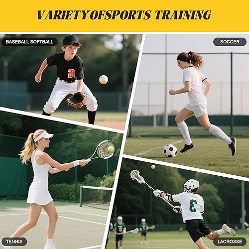 Miniatura 7 de Reemplazo de red de rebote de voleibol, para marcos de 7 x 4 pies, con 28 hebillas de cuerda elástica y correas de objetivo, malla de 1.5 pulgadas