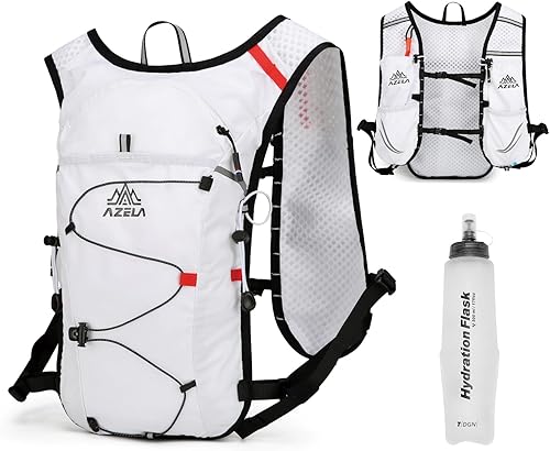 Miniatura 20 de TRIWONDER Mochila de hidratación para correr, chaleco de agua ligero para hombres y mujeres, paquete de agua de hidratación para ciclismo, correr,
