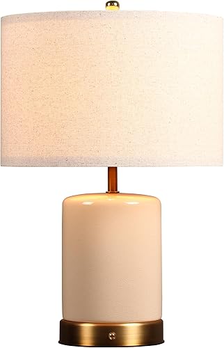 Miniatura 8 de O'Bright Dune - Lámpara de mesa alimentada por batería, lámpara de cerámica inalámbrica recargable, tamaño completo de 19.5 pulgadas de altura, Gris