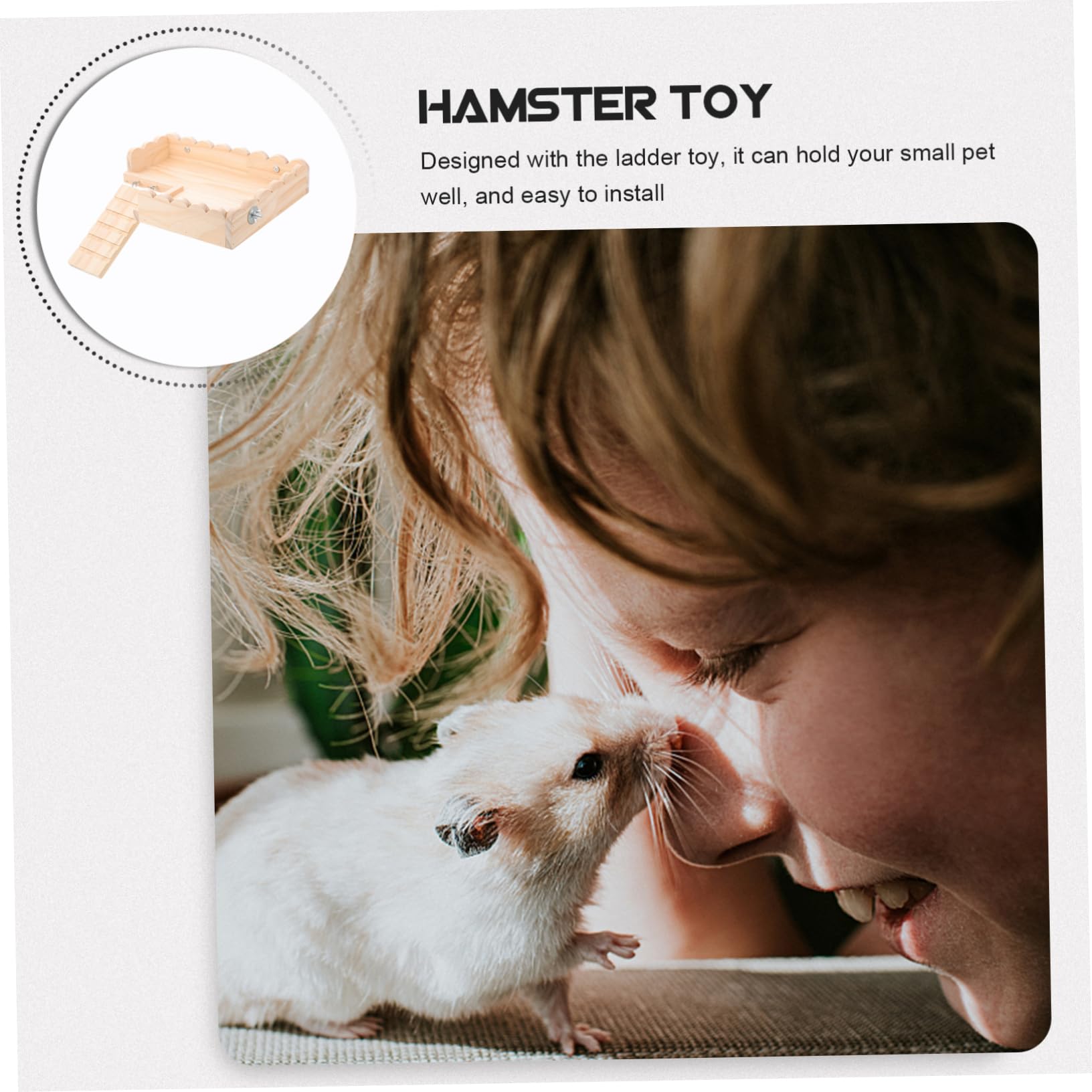 INOOMP Hámster De Juguete Plataforma para Hámster Juguete De Madera Conejillo De Indias Tablero Hámster Tablero Plataforma De Madera para Mascotas Plataforma De Madera para Hámster