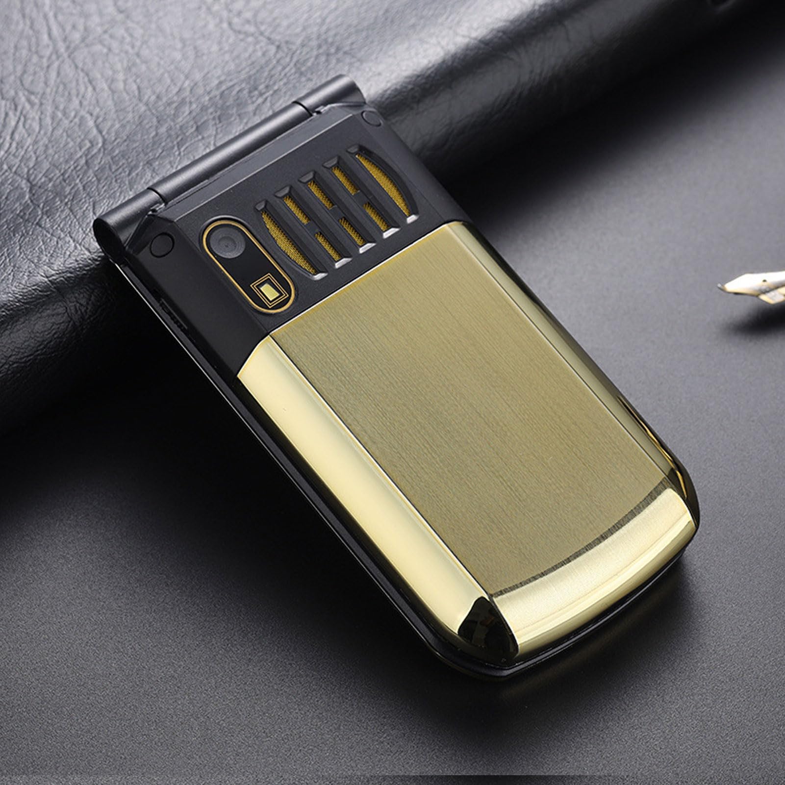 Telefon Komórkowy z klapką 4G dla Seniorów, Odblokowany, Wytrzymały Telefon z klapką, Dużym Przyciskiem, Czystym Dźwiękiem, Przyciskiem SOS, Podwójnym Ekranem, baterią 4800 MAh,