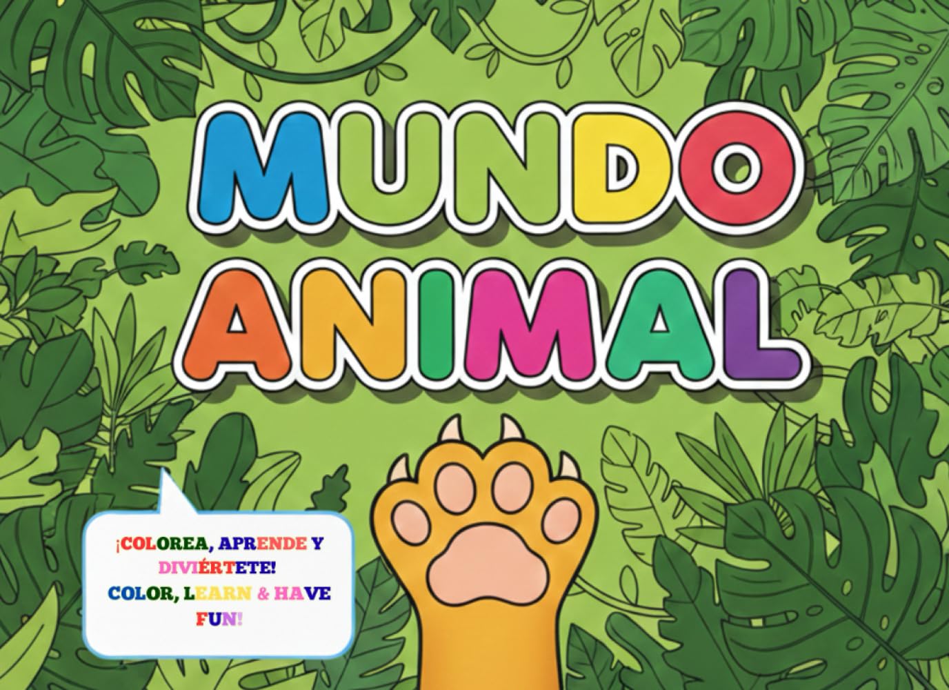Mi Primer Libro de Animales: Colorea y Aprende en Inglés y Español: Aprende datos curiosos en Español e Inglés mientras te diviertes coloreando (Colección Explora y Colorea)