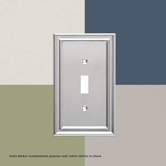 BRAINERD 64234 Architectural Single Duplex Outlet Wall Plate / Switch Plate / Cover
