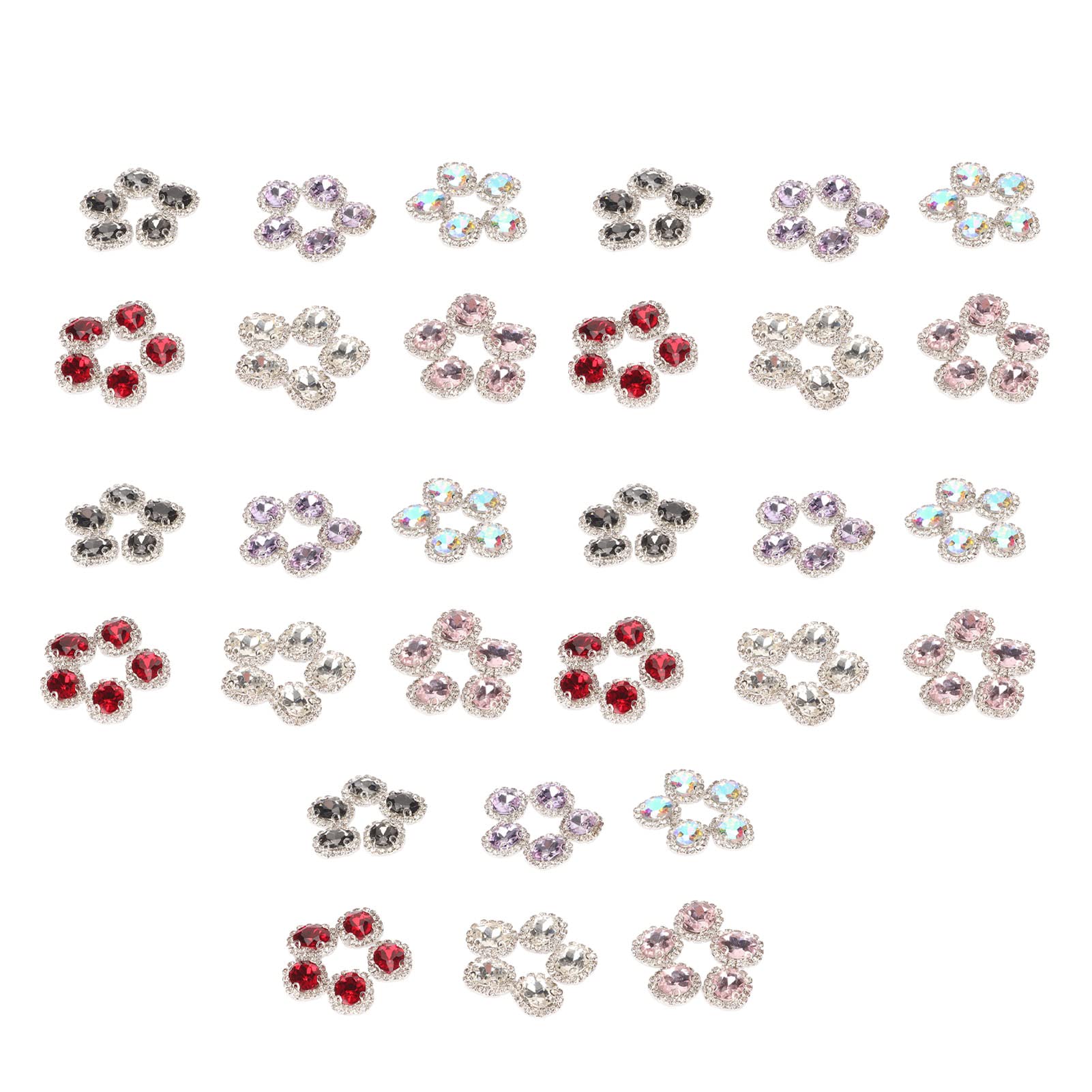 COSER EN PIEDRAS DE VIDRIO MULTICOLOR COSER CRISTAL DIY MANUALIDADES JOYERÍA ROPA ZAPATOS PARA LA MAYORÍA DE LAS ESCENAS