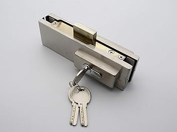RAB Stainless Steel Patch Lock with Computer Keys for Glass Door Fitting