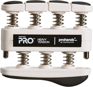 Prohands PRO Hand Exerciser, Finger Exerciser Hand Grip Strengthener, Spring-Loaded, Finger-Piston System, Isolate and Exercise Each Finger
