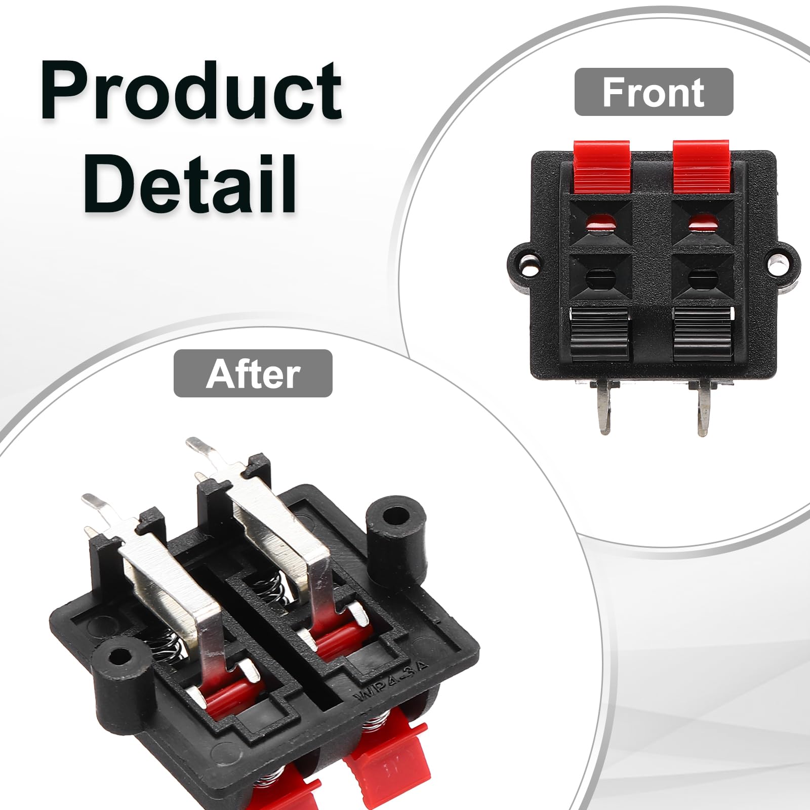 Connettore A Molla 3 Vie Per Altoparlanti – 2 Pezzi, 50V/3A, Morsetto Push-in Con Codifica Colore