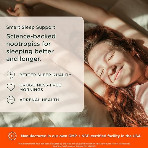 Miniatura 3 de Genius Sleep AID - Píldoras inteligentes para dormir y suplemento para combatir la fatiga suprarrenal - Alivio natural del estrés, la ansiedad y el