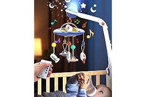 Space Crib Mobile for Boys & Girls - Soothing Nursery Mobile Toy...