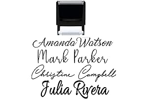Personalized Signature Stamps, Customizable Custom Name Self Inking Stamp