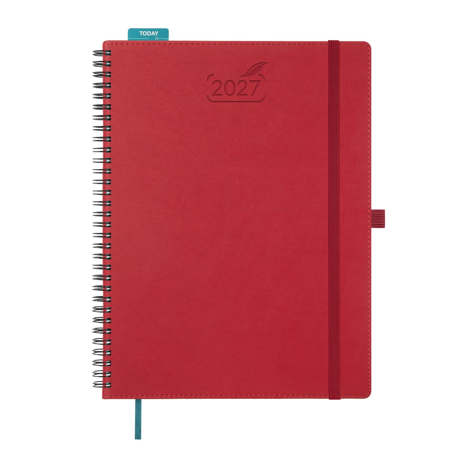 BEZEND 2027 Diary A4 Week to View with Vertical Timeslots Spiral Softcover — image 1