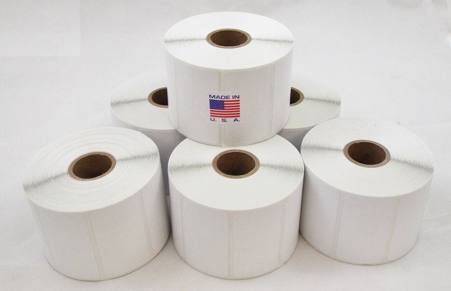 BESTeck 2.25"x1.25" Direct Thermal Labels for Thermal Printers, Perforations Between Labels, 1000 Per Roll, BPA Free, Strong Adhesive (1 Roll)