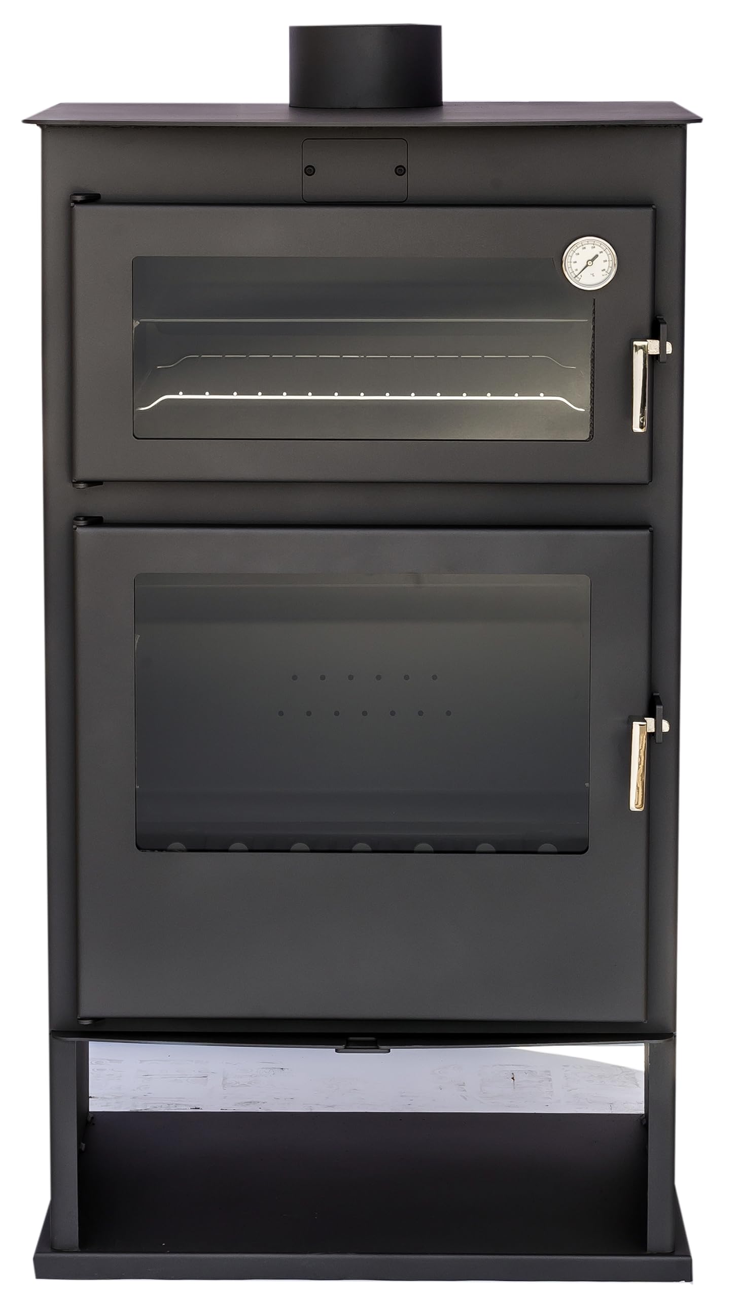 Poêle à Bois MULHACEN Bûcher 11,60 kW avec Four, Plateau Acier Inoxydable et Grille