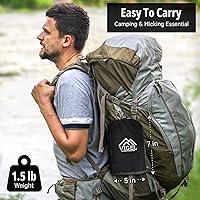 Vista 6 de Vigel Hamaca de camping – Hamaca duradera, hamaca de nailon – Hamacas dobles o individuales – Hamacas portátiles de árbol para exteriores – Fácil