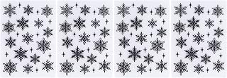 4pcs Embossing Folder Plastic Snowflake DIY Craft Embossing Template for Photo Album Scrapbook