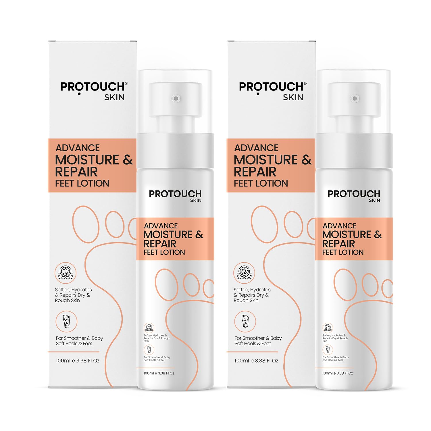 PROTOUCH Advanced Moisture & Repair Feet Lotion | For Dry & Cracked Feet | Hydrating & Soothing | Lightweight Formula with Shea Butter & Lactic Acid | Pack of 2-image-43