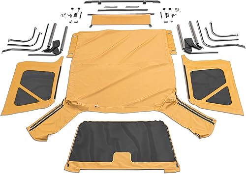 Rampage Jeep 68817 Reemplazo completo Tapa blanda con marco y hardware