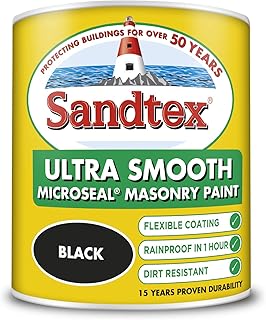 Sandtex Sandtex Microseal Smooth Masonry 1L Black