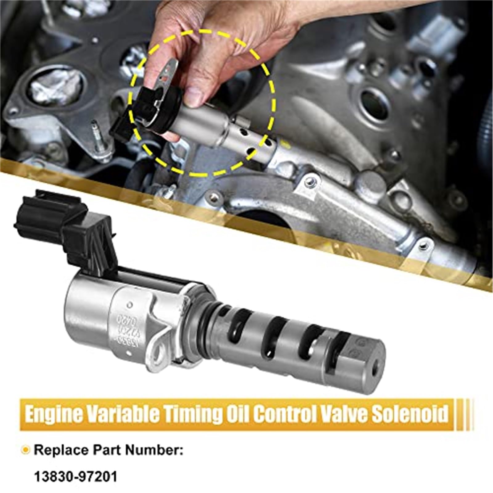 13830-97201 Nockenwellen-Ölsteuerventil VVT-Magnetventil for Daihatsu