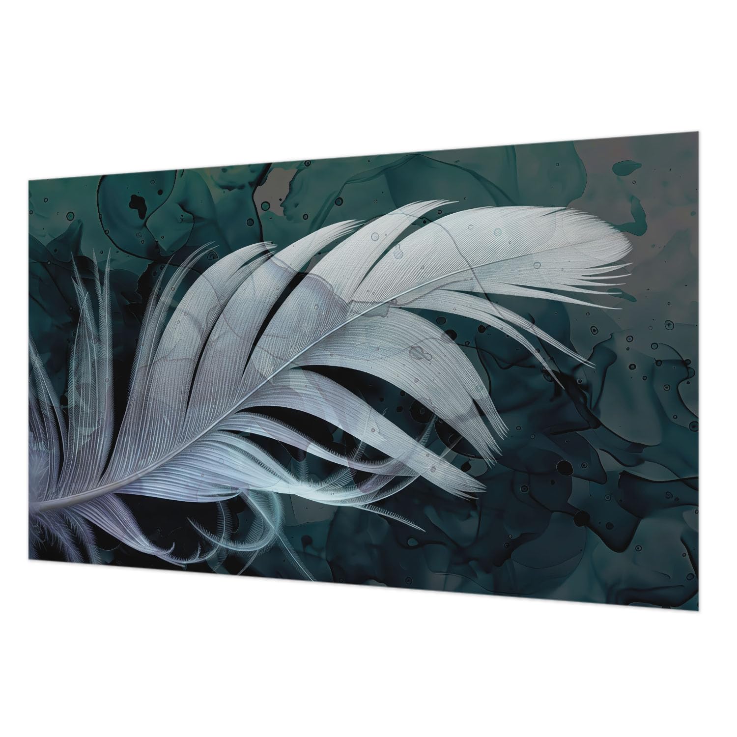 Tapisserie intissée plume éthérée 416x254 cm Tulup pour mur du salon