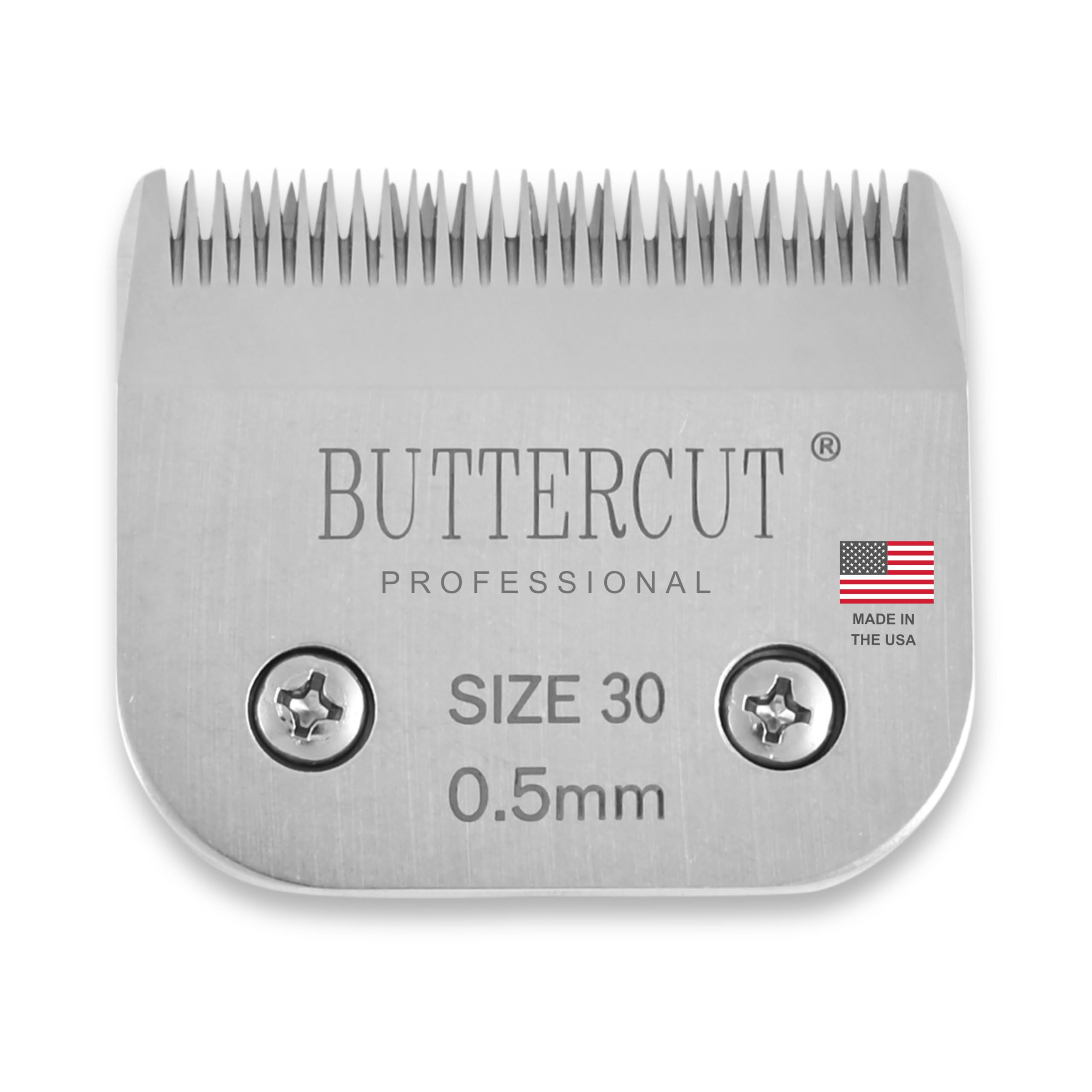 Geib Buttercut Stainless Steel Dog Clipper Blade, Size-30, 1/50-Inch Cut Length, Gray, White