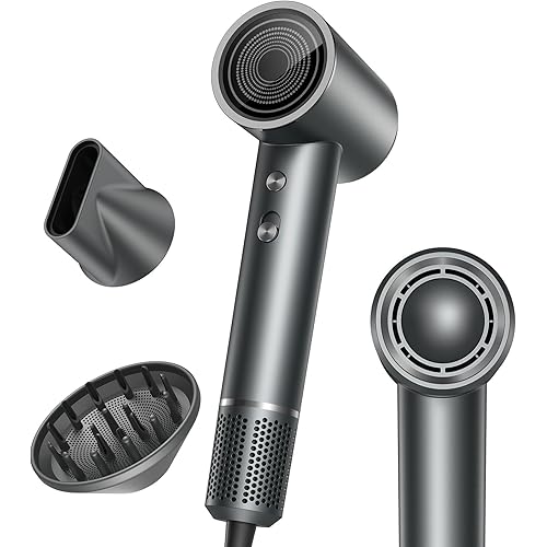 Hair Dryer, Professional Ionic Hair Dryer for Fast Drying, High Speed Hair Blow Dryer with Diffuser for Home Salon Travel, Constant Temperature Hair Care Without Hair Damage