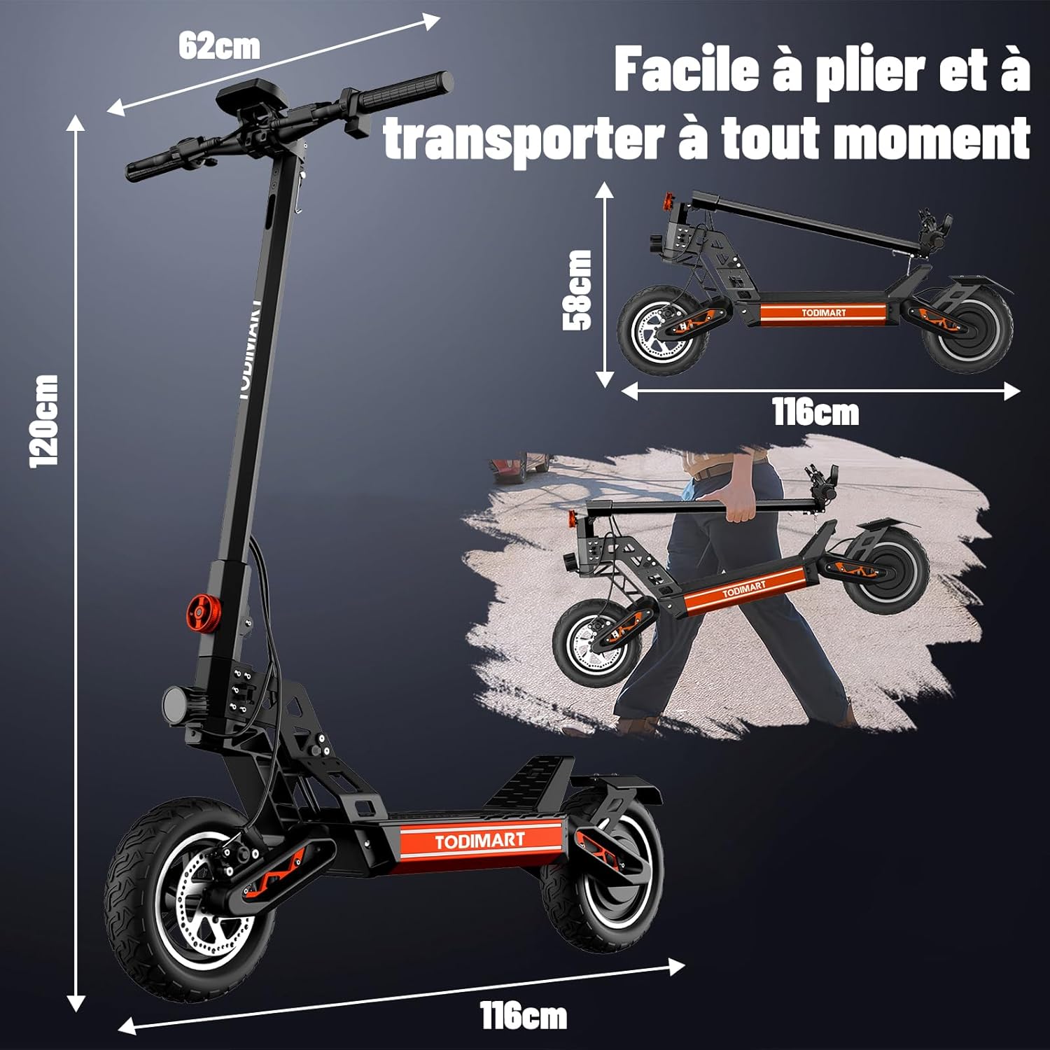 TODIMART S9 Electric Scooter Folding Mechanism