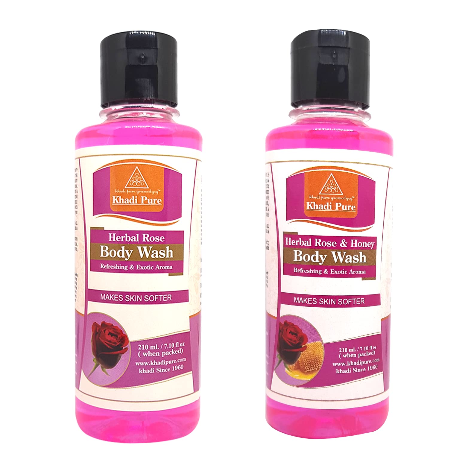 Khadi Pure Rose & Rose Honey Body Wash, 210 ml (Pack of 2)-picture-41