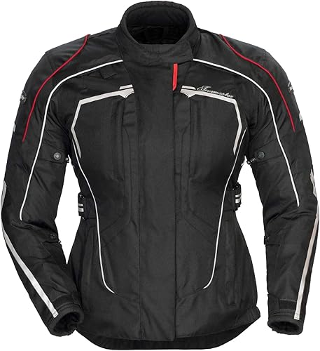 Chaqueta Tourmaster de motociclista para hombres de tela de calidad
