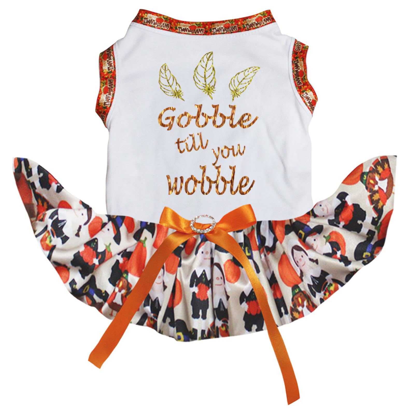 Robe chiot Thanksgiving de qualité supérieure Gobble Till You Wobble