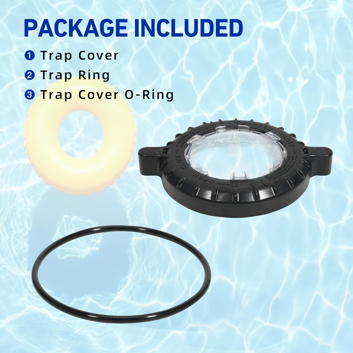 17307-0111S Pool Pump Trap Cover Lid Assembly with O-Ring Compatible with Pentair Sta-Rite Max-E-Pro Series/IntelliPro VS 3050 Pool and Spa Inground Pump
