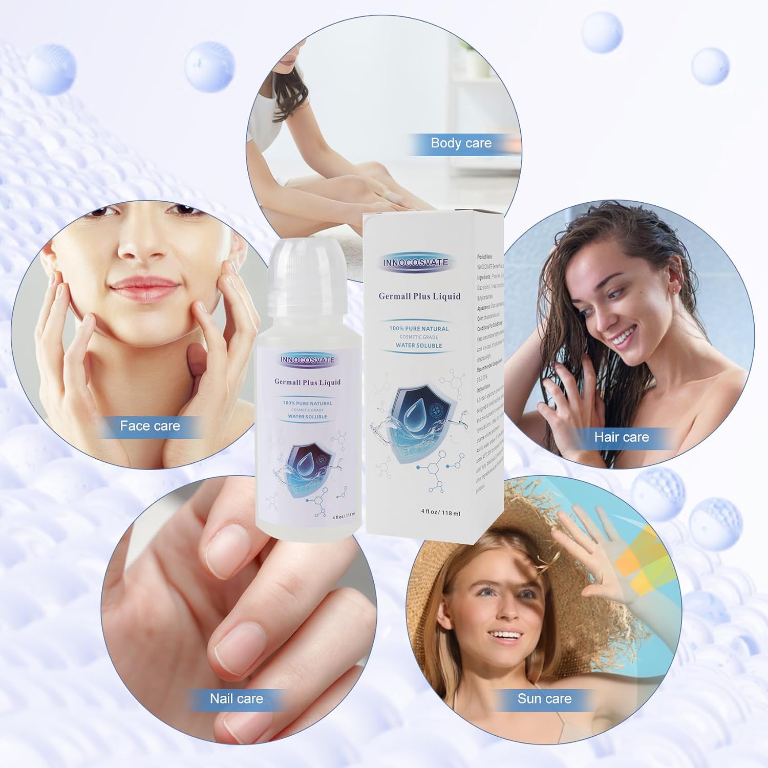 Germall Plus Liquid 4 fl oz, Cosmetic-Grade,Extend the shelf life of the product,Formulated for Cosmetic Use Only