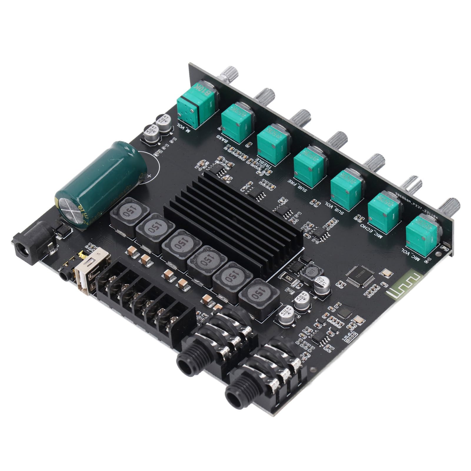 Generic Modulo Amplificatore Bluetooth Ad Alte Prestazioni a 2.1 per gli Appassionati di Musica DC12-24V