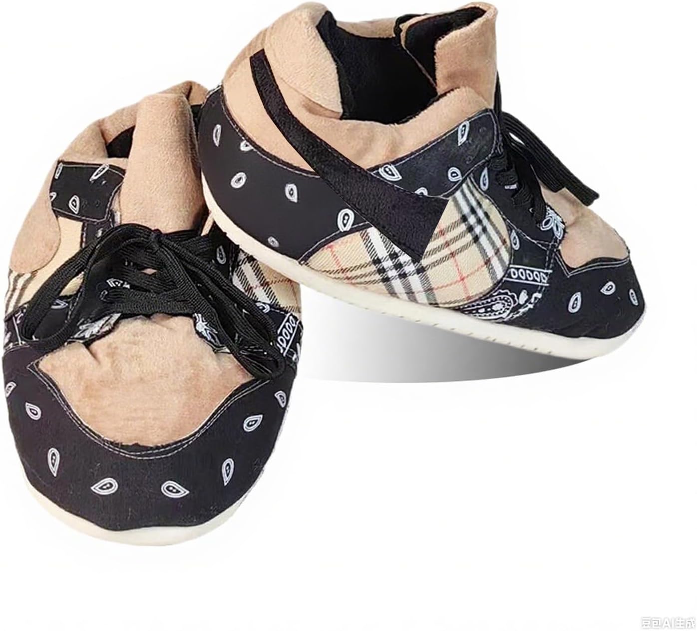 MOLERFO High Top Sneaker Slippers Unisex One-Size Ultra Comfy and Cozy House Fluffy Jordan Like Slippers for Men and Women - Image 4