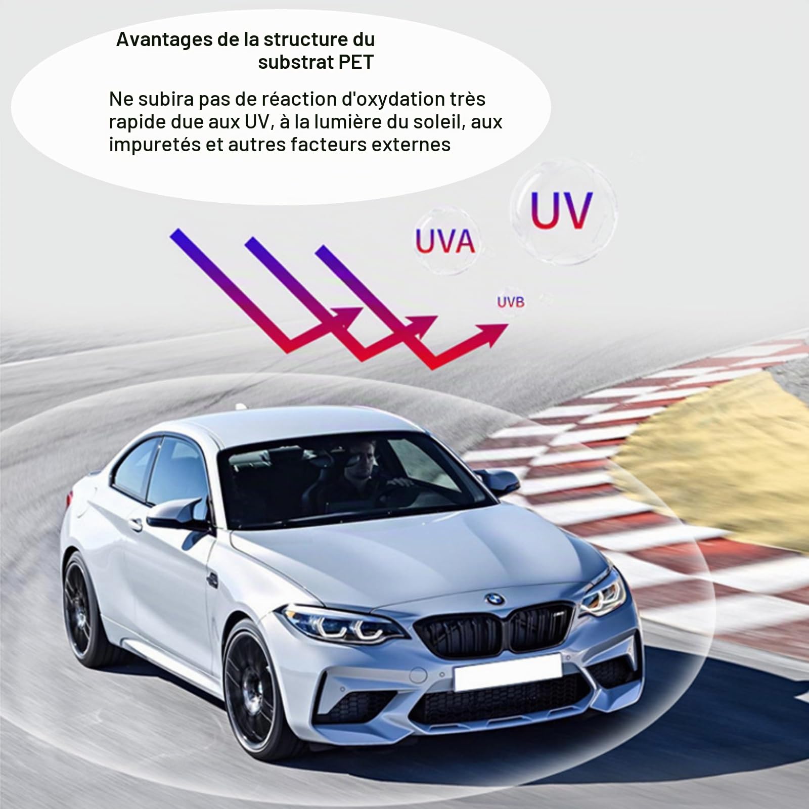 Film teinté pour Voiture,Film de Protection Solaire pour Voiture,Film teinté pour vitre de Voiture,Film teinté pour fenêtre pour Bloquer Les Rayons UV/IR,la Chaleur (5% VLT, 50X300CM)