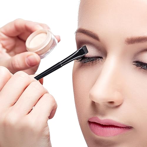 Miniatura 6 de Juego de 16 brochas para delineador de ojos, 12 brochas para delineador de ojos en ángulo fino y 4 brochas para corrector de cejas, brocha ultra