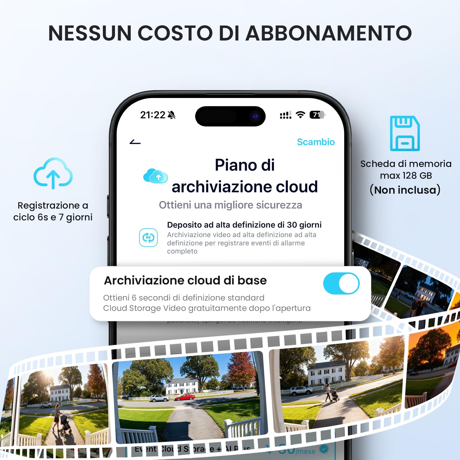 ieGeek Videocitofono Wifi 2K con IP66 Impermeabile, Videocitofono Senza Fili con Visione Notturna, Batteria Ricaricabile, Rilevamento Intelligente, per Casa o Azienda, Alexa Compatibile (Bianco)