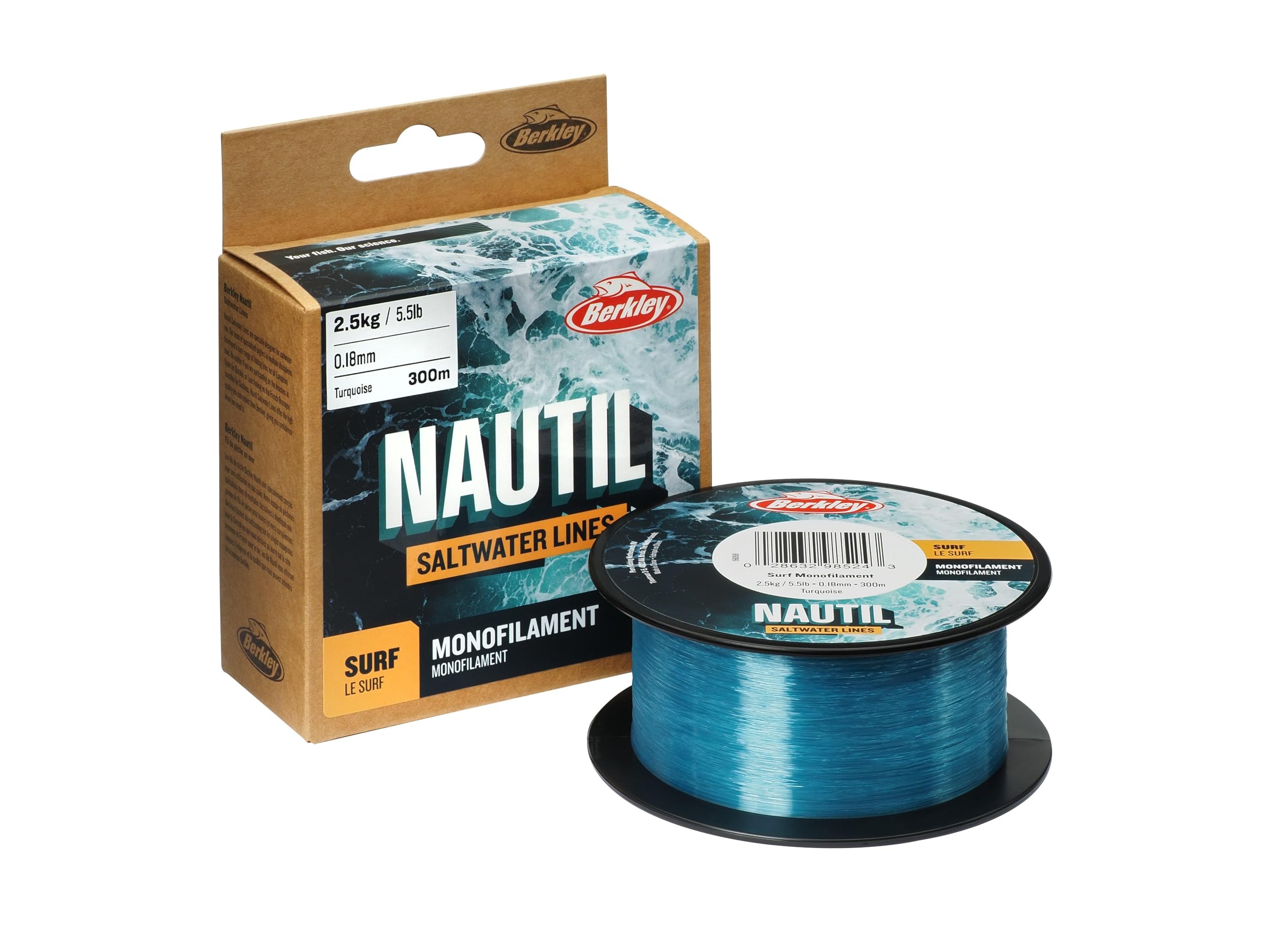 Berkley Nautil Surf Monofilament Fishing Line Ligne de pêche Unisexe