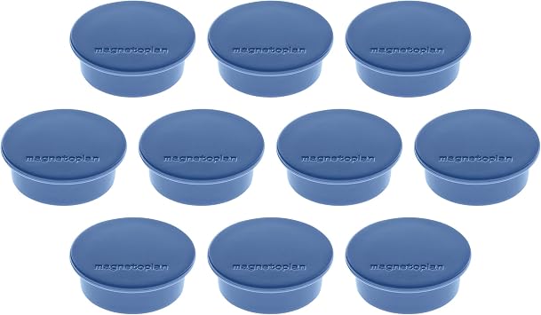 Magnetoplan Colour Magnet Holder 40 mm 10 Items Dark Blue