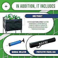 Vista 4 de Volleyball Cart with Wheels - Portable Volleyball Ball Cart Bag on Wheels, Collapsible Sports Ball Equipment Storage Cart for Volleybal, Indoor and