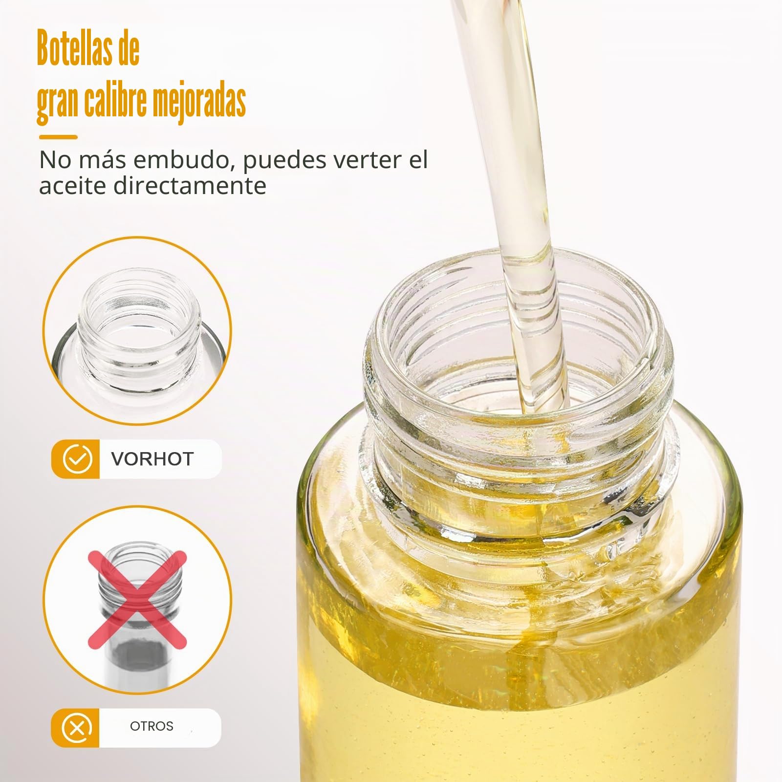 2 Piezas Pulverizador Aceite Spray, 100 ML Spray Aceite Cocina Antigoteo de Vidrio con Embudo, Aceitera Spray Pulverizador Libre BPA para Cocina, Freidora de Aire, Ensalada, Barbacoa